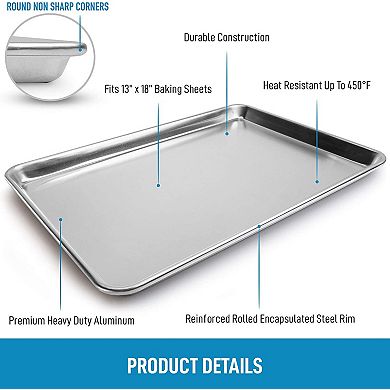 Zulay Kitchen Aluminum Baking Pan