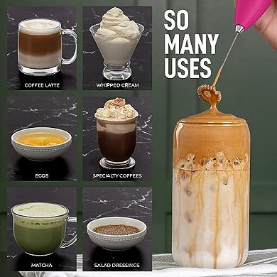 Zulay Kitchen Powerful Milk Frother for Coffee with Upgraded Titanium Motor