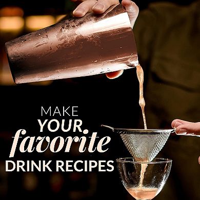 Zulay Kitchen Large 24 oz Stainless Steel Cocktail Shaker Set