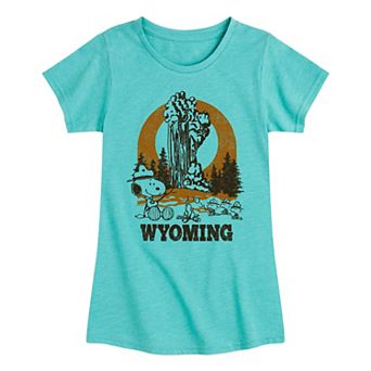 Girls 7-16 Peanuts Snoopy Wyoming Graphic Tee