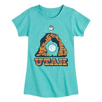 Girls 7-16 Peanuts Utah Arch Graphic Tee