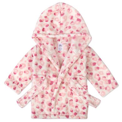 Baby Essentials Pink Leopard Bathrobe & Leopard Snuggle Toy