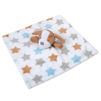 Baby Essentials Stars Bathrobe & Puppy Snuggle Toy