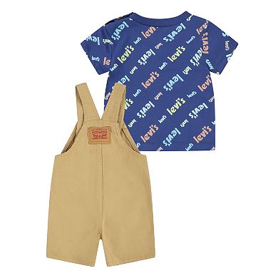 Baby Boy Levi's® Logo Tee & Shortalls Set