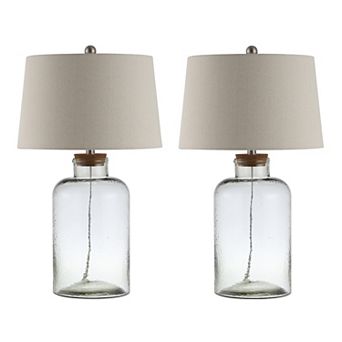 Safavieh Caden Glass Table Lamp 2 pc Set