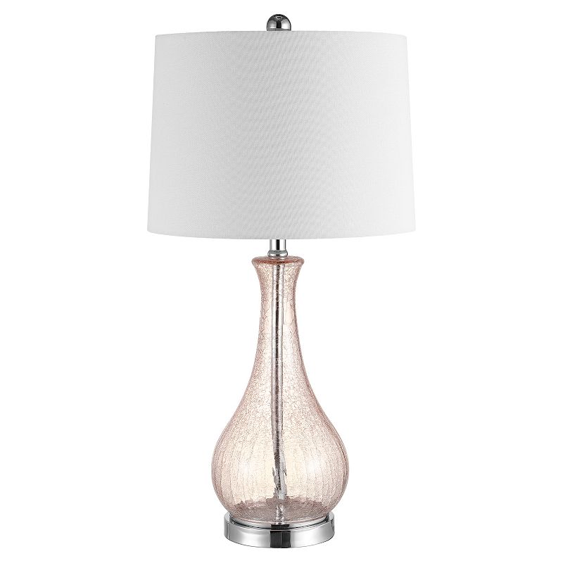 SAFAVIEH Finnley Antique Rustic 27.5 in. H Table Lamp  Light Blush