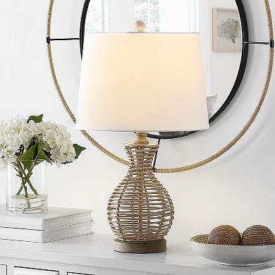 Safavieh Flora Rattan Table Lamp