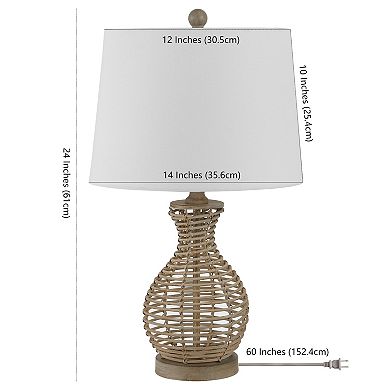 Safavieh Flora Rattan Table Lamp