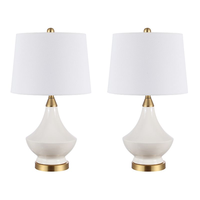 29824319 Safavieh Marlowe Table Lamp 2-piece Set, White sku 29824319