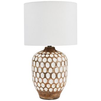 Safavieh Oriole Textured Wooden Table Lamp