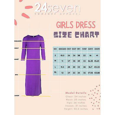 Girls 7-16 24Seven Comfort Side Slit Maxi Dress