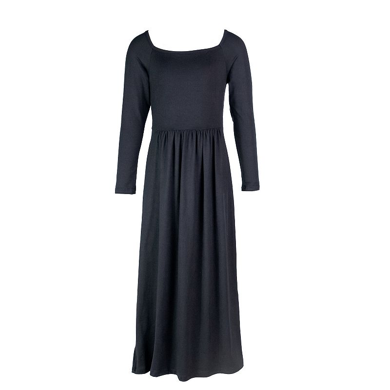 Girls 7-16 24Seven Comfort Pleated Maxi Dress, Girls, Size: Small, Black