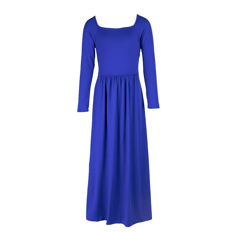 Girls 7-16 24Seven Comfort Pleated Maxi Dress, Girls, Size: Small, Blue