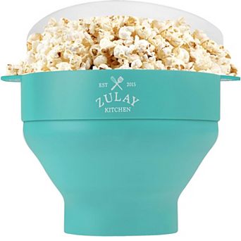 Zulay Kitchen Microwave Popcorn Popper - Collapsible Silicone Popcorn Popper