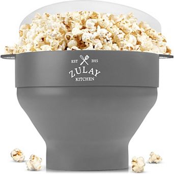 Zulay Kitchen Microwave Popcorn Popper - Collapsible Silicone Popcorn Popper