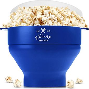 Zulay Kitchen Microwave Popcorn Popper - Collapsible Silicone Popcorn Popper