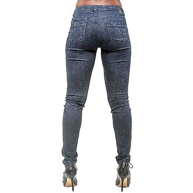 Poetic Justice Women's Curvy Fit Stretch Denim Classic Skinny Jeans