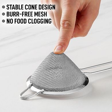 Zulay Kitchen Cone Shaped Cocktail Strainer