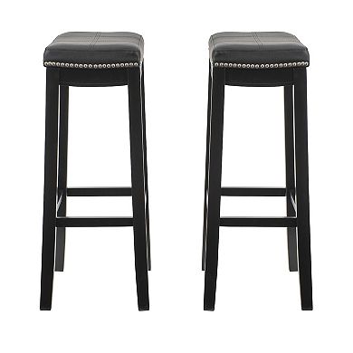 Linon Claridge Counter Stool 2-piece Set