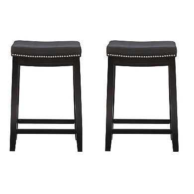 Linon Claridge Counter Stool 2-piece Set