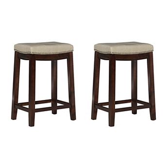 Linon Claridge Counter Stool 2 pc Set