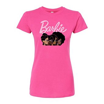 Juniors' Barbie Profiles Fitted Graphic Tee