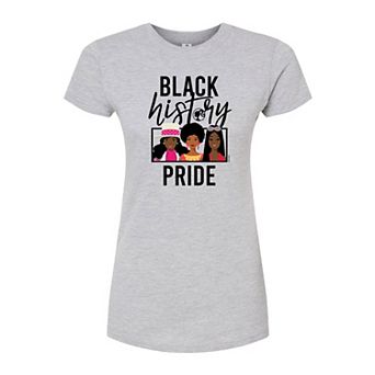 Juniors' Barbie Black History Fitted Graphic Tee