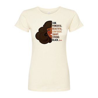 Juniors' Barbie "I Am" Fitted Graphic Tee