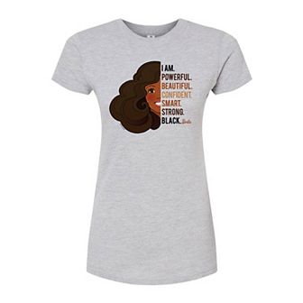 Juniors' Barbie "I Am" Fitted Graphic Tee