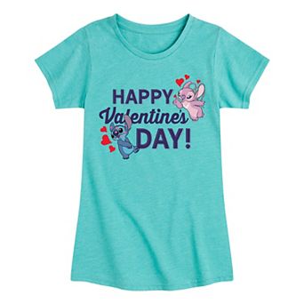 Disney's Lilo & Stitch Girls 7-16 Valentines Graphic Tee