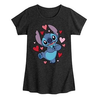 Disney's Lilo & Stitch Girls 7-16 Heart Eyes Graphic Tee