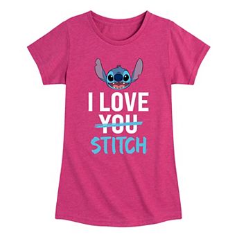 Disney's Lilo & Stitch Girls 7-16 I Love Stitch Graphic Tee
