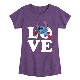 Disney's Lilo & Stitch Girls 7-16 Love Cupid Graphic Tee