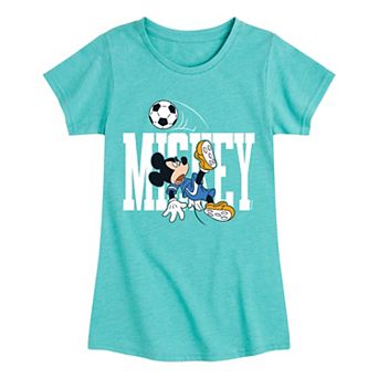 Disney's Mickey Mouse Girls 7-16 Mickey Soccer Graphic Tee