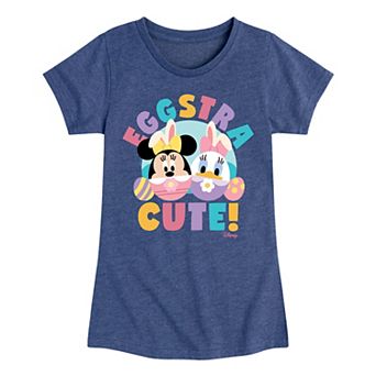 Disney's Mickey Mouse Girls 7-16 Standard Eggstra Cute Graphic Tee