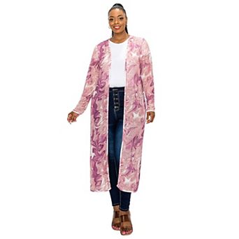 Megan Swirl Sheer Duster