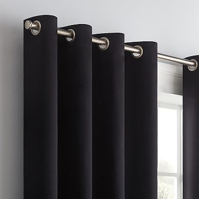 eclipse Solid Thermapanel Grommet Energy Saving Room Darkening Window Curtain Panel