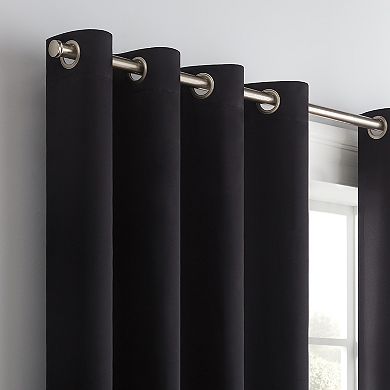 eclipse Solid Thermapanel Grommet Energy Saving Room Darkening Window Curtain Panel