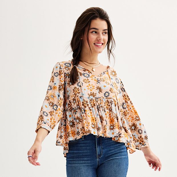 Kohls peasant tops on sale