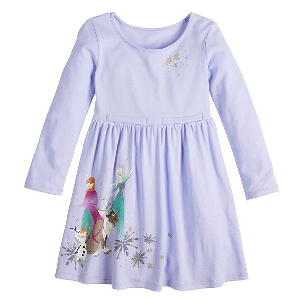 Disney's Frozen Anna & Elsa Girls 4-12 Adaptive Skater Dress by Jumping ...