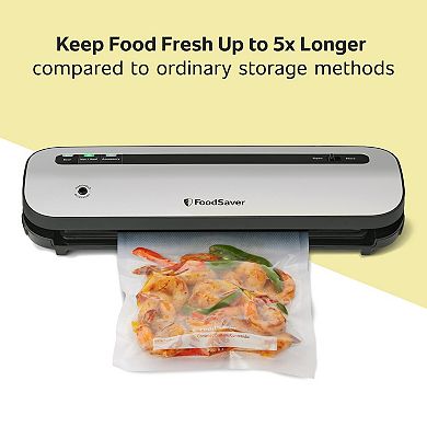 FoodSaver Space-Saving Vacuum Sealer with Bags & Roll
