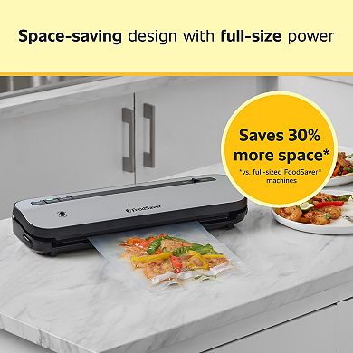 FoodSaver Space-Saving Vacuum Sealer with Bags & Roll