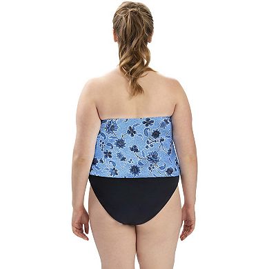 Women's Dolfin Printed Strapless One-Piece Swimsuit