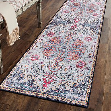 World Rug Gallery Distressed Bohemian Machine Washable Area Rug