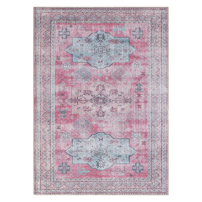 World Rug Gallery Distressed Transitional Bohemian Area Rug, Multicolor, 5X7 Ft
