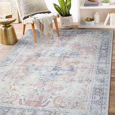 World Rug Gallery Bohemian Transitional Machine Washable Area Rug