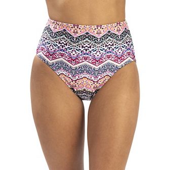 Women's Dolfin Printed High-Waisted Swim Bottoms