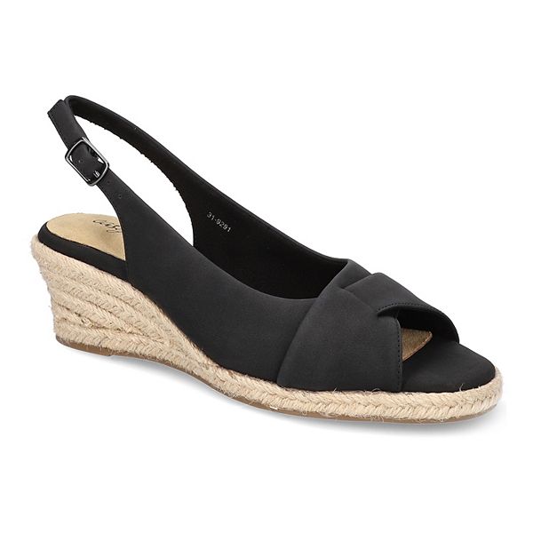 Kohls black wedge on sale sandals