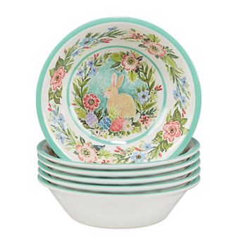 Certified International Joy of Easter 6 pc Melamine All-Purpose Bowl Set