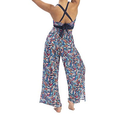 Women's Dolfin Printed Palazzo Swim Cover-Up Pants